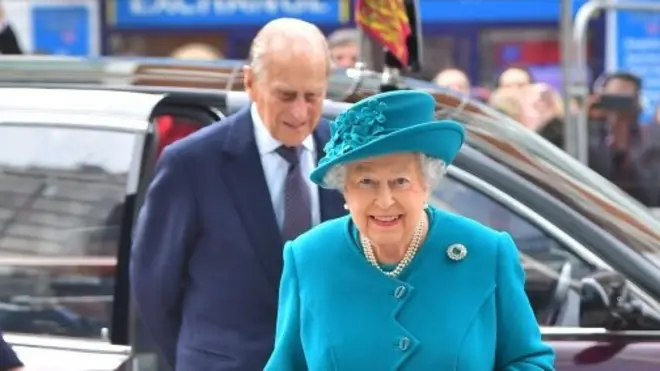 Королева Елизавета II и ее супруг принц Филип, герцог Эдинбургский, прибыли на открытие Центра кибербезопасности