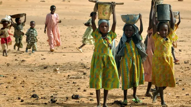 أطفال في جنوب دارفور