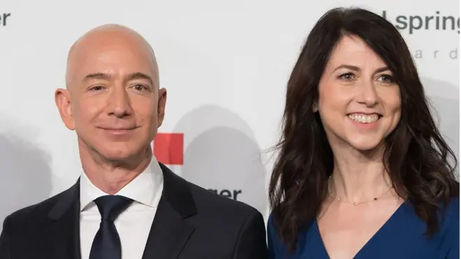 Jeff and MacKenzie Bezos