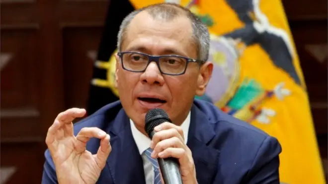 El vicepresidente de Ecuador, Jorge Glas, está acusado de recibir coimas por parte de la constructora Odebrecht.