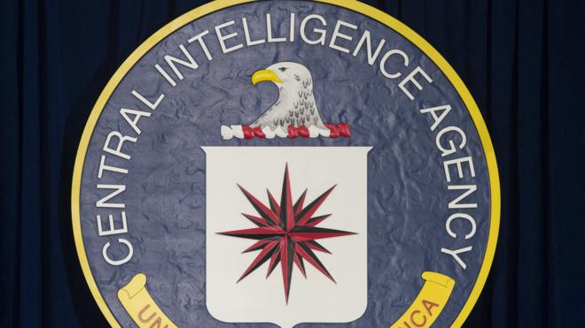 The seal of the Central Intelligence Agency (CIA) is seen at CIA Headquarters in Langley, Virginia, April 13, 2016