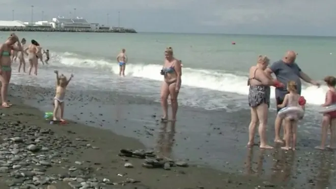 Beach holiday at the Black Sea
