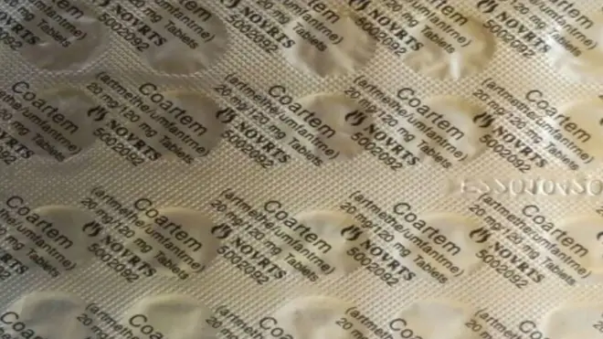 Dem write NOVRTS for di fake one and di active ingredients inside, dey spell am wrond as artmethe/umfantrne.