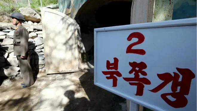 2018년 5월 24일 북한 핵무기연구소 관계자들이 함경북도 길주군 풍계리 핵실험장 폐쇄를 위한 폭파 작업을 했다고 북한 매체들이 25일 보도했다.