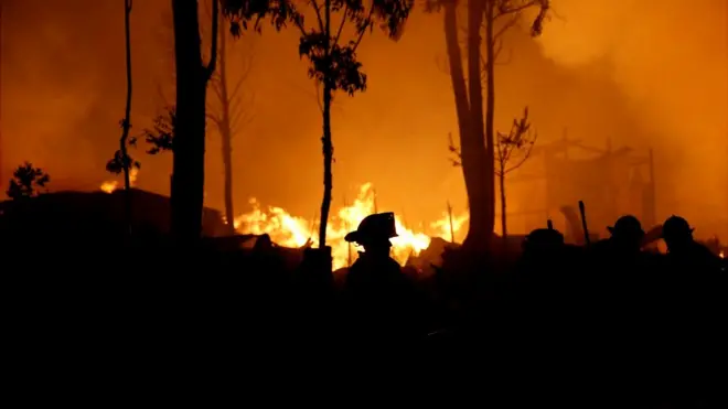 Estos son los peores incendios forestales de la historia de Chile.