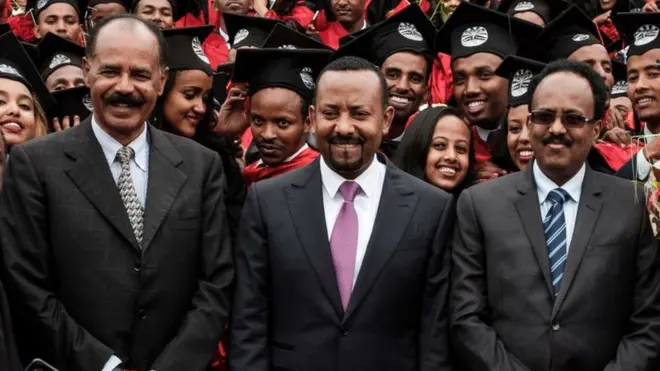 Isaayaas Afawarqii, Abiy Ahimad fi Mohammad Abdullah Faarmaajo