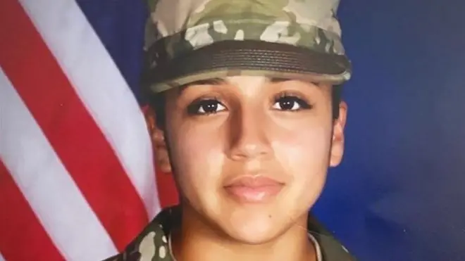 Vanessa Guillen tiene el rango de soldado de primera clase de las fuerzas armadas de EE.UU. en Texas.