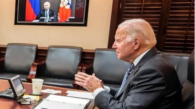 Видеоконференция Путина и Байдена