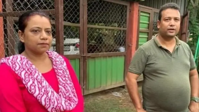 حمید اور ان کی اہلیہ پارسیہ سلطان