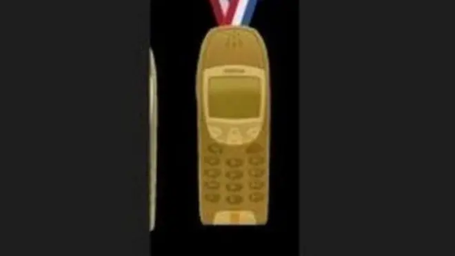 Mobile phone as medal