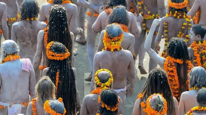 Aghoris come out of isolation only during the bathing festivals