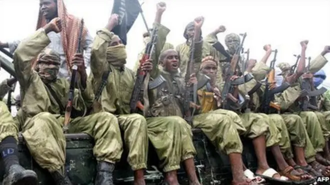 Al-Shabab fighters photographed in October 2009