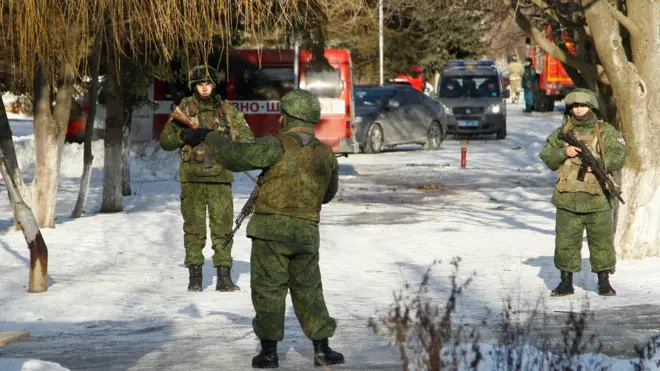 Место, где убили боевика Гиви