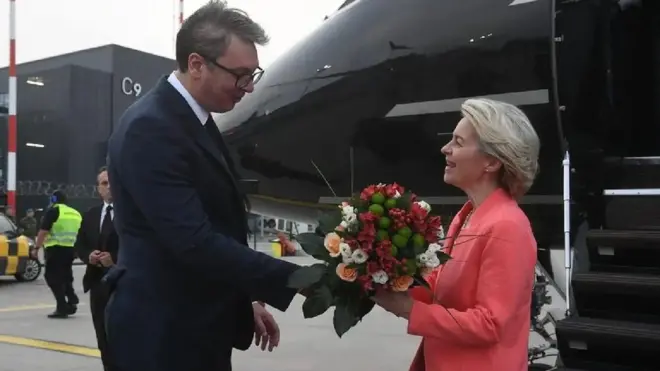 Вучић и Урусла фон дер Лајен