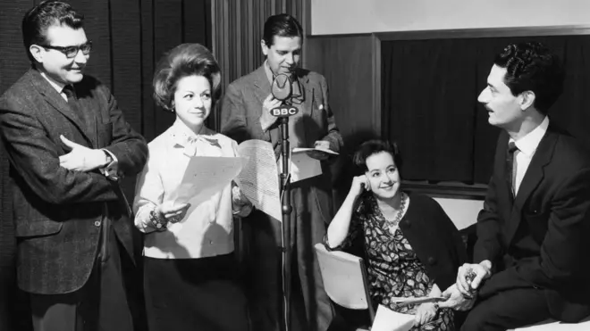 El Servicio Latinoamericano de la BBC en sus inicios.