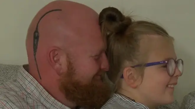 батько із донькою