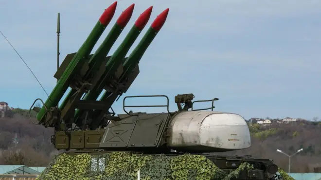 Ракетный комплекс "Бук" на учениях 2 марта 2018 года