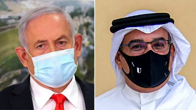 ቀዳማይ ሚኒስተር እስራኤል በንጃሚን ነታንያሁን ወራሲ ዘውዲ ልኡል ሳልማን ቢን ሓማድ ኣል-ካሊፋን