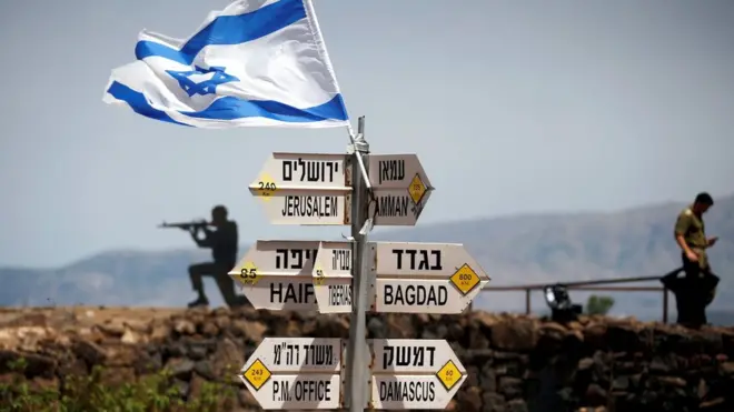 File photo showing Israeli position in the occupied Golan Heights (10 May 2018)