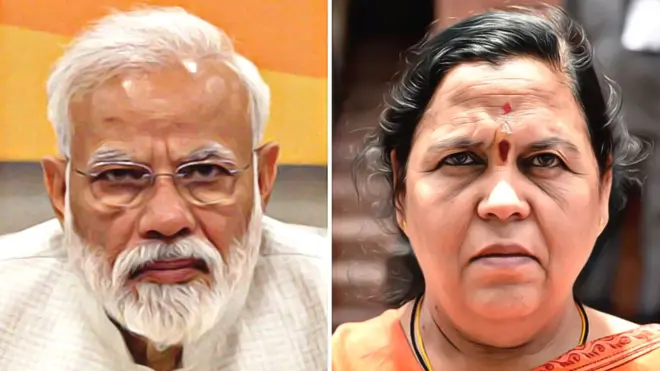 मोदी और उमा भारती