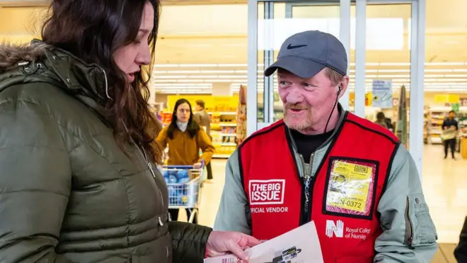 Big Issue sellers have lost their income with the end of street sales