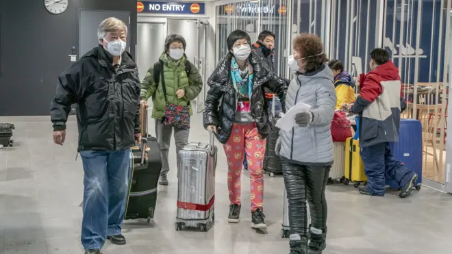 مسافرون صينيون