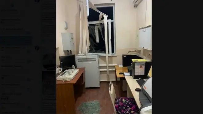 Телеграм фойдаланувчилардан бири тарқатган видеода касалхона биносининг ичкариси акс этгани айтилади.