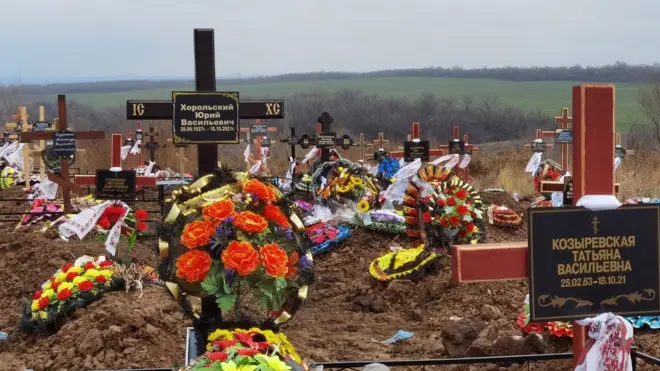 Цвинтар "Зарічне" у Луганську. На одну дату припадає до 50 поховань після вересня