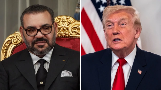 Mohamed VI y Trump