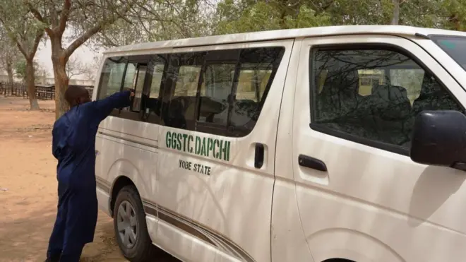 School bus for Goment Girls' Science and Technical College, Dapchi.