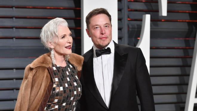 Maye Musk e Elon Musk