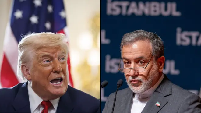 عباس عراقچی و دونالد ترامپ