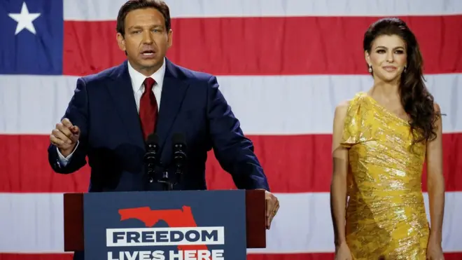 десантис с женой