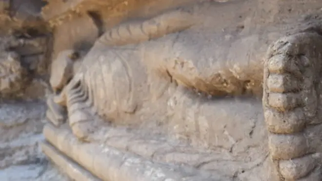 අලුතින් සොයා ගත් සැතපෙන බුදු පිළිමය