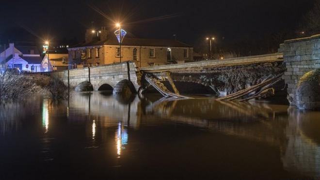 Tadcaster Bridge closed to traffic for second time in month BBC News