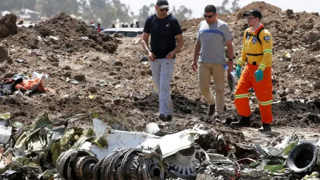 Самолет упал в 60 км к востоку от столицы Эфиопии, на борту были 157 человек