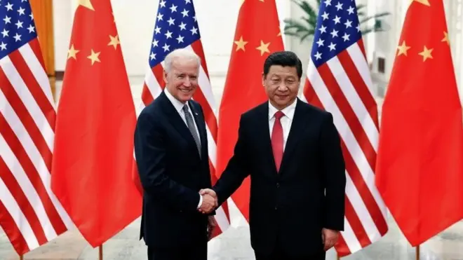 Biden no es nuevo en el gobierno ni en su relación con China: en esta foto, en 2013, cuando era vicepresidenteObama.