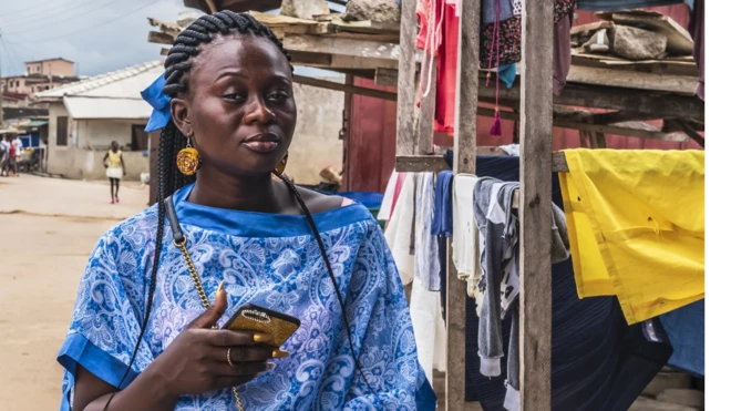 African woman in market