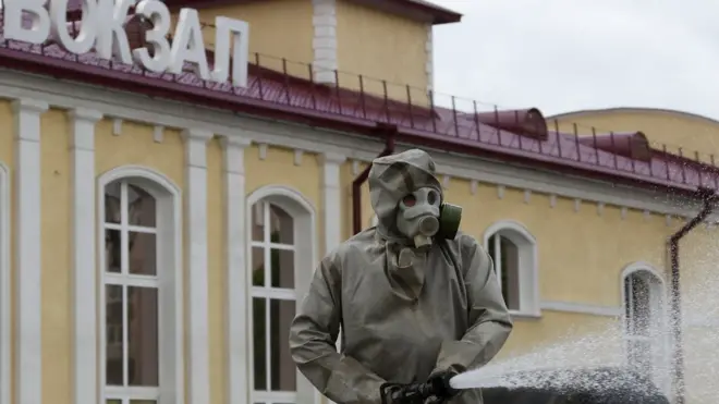 дезинфекция на вокзале