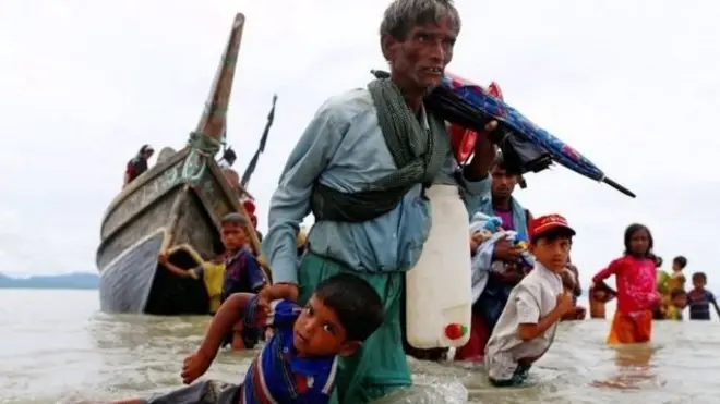 Мянмаржан қочаётган Роҳингалар