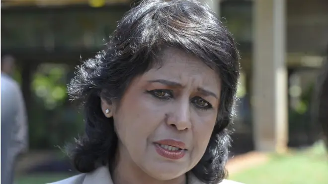 Na for 2015 Ameenah Gurib-Fakin enter as president