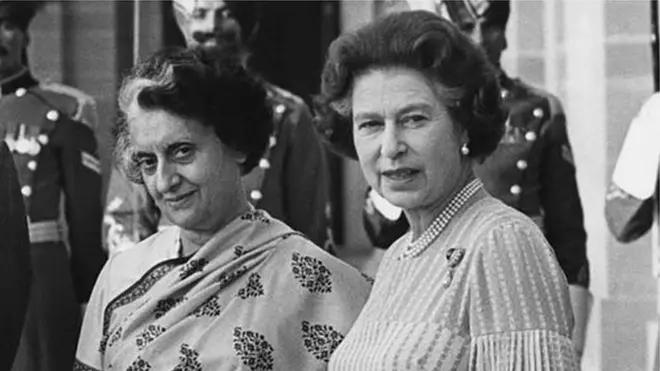 महाराणी एलिझाबेथ, इंदिरा गांधी