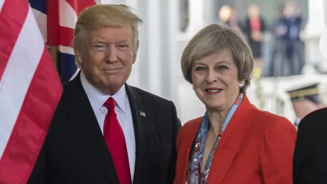 Дональд Трамп и Тереза Мэй