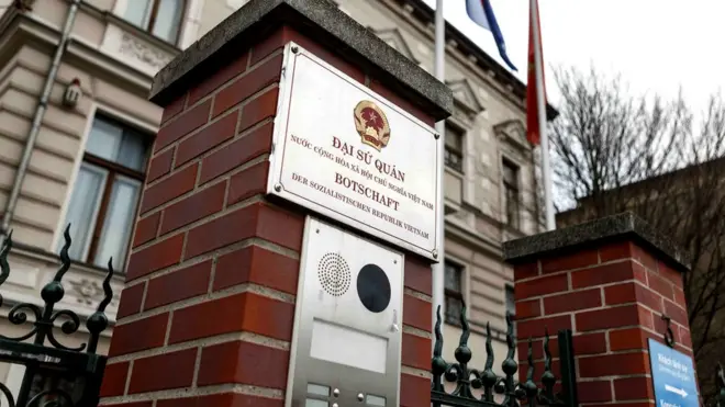 Tòa đại sứ của Việt Nam tại Berlin, Thủ đô CHLB Đức, là nơi bị nghi là có liên quan tới 'vụ bắt cóc' ông Trịnh Xuân Thanh, theo chính quyền Đức.