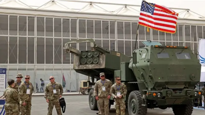 HIMARS на виставці озброєнь у Саудівській Аравії у березні 2022 року