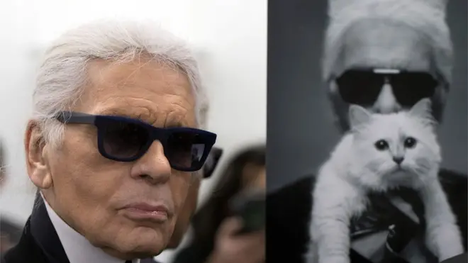 Карл Лагерфельд і його кіт
