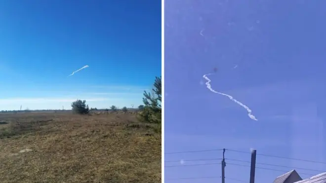 Сліди від збитих українським ППО повітряних куль над Київщиною