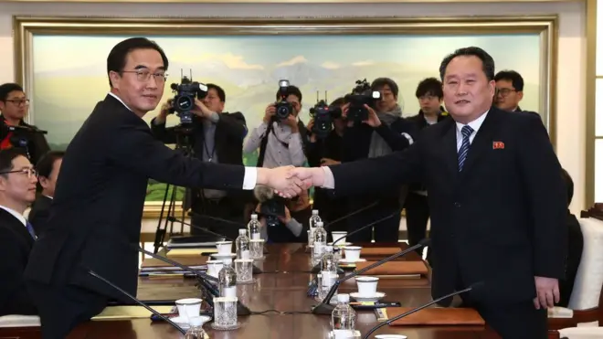 9일 판문점 평화의 집에서 열린 남북 고위급회담