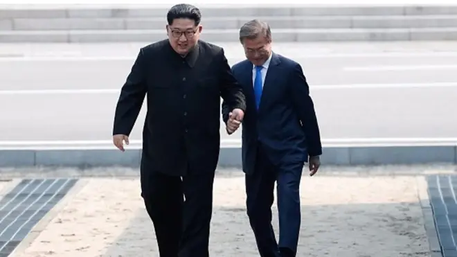 دیدار رهبران کره شمالی و جنوبی