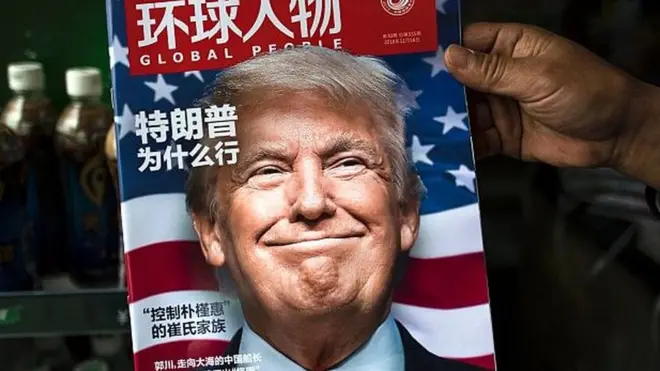 La política internacional del gobierno de Donald Trump está beneficiando a China.